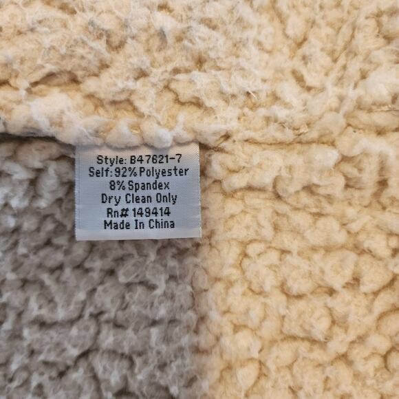 Johnny Was Patchwork Penny Lane Jacket Sherpa Floral Biya Anna Jacket XS - Picture 8 of 9